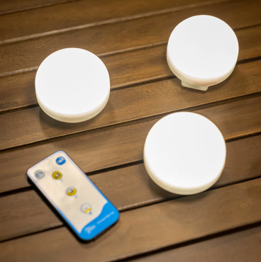 New Garden Cherry Mini - draagbare oplaadbare lichtbronnen met afstandsbediening - Ø 6,5 x 6 cm - 3 x 3,5W LED incl. - IP54 - wit - 3000K