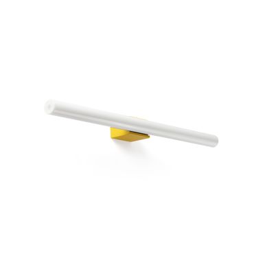 Faro Calma - wandverlichting - 50 x 5,5 cm - 7W LED incl. - IP44 - geel