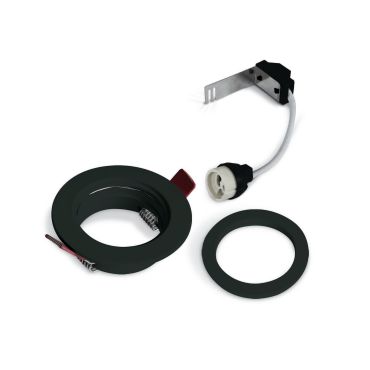 ONE Light Dual Ring Range - inbouwspot - Ø 80 mm, Ø 68 mm inbouwmaat - zwart