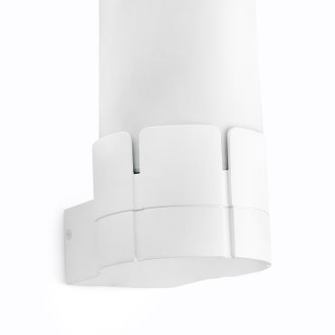Faro Tram - wandverlichting - 9,8 x 14 x 19 cm - IP44 - mat wit