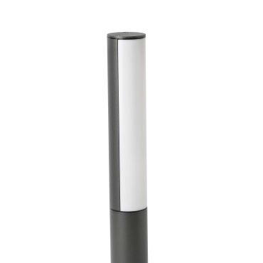 Faro Beret - tuinpaal - Ø 11,5 x 50 cm - 8W LED incl. - IP54 - donkergrijs