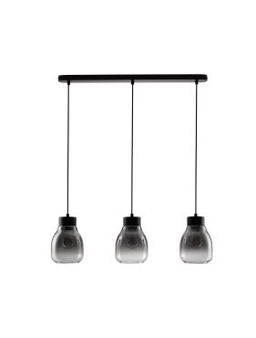 Nova Luce Blacu - hanglamp - 75 x 120 x 15 cm - rokerig verloop en zwart