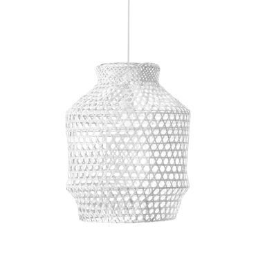 Nova Luce Mia - hanglamp - Ø 35 x 250 cm - wit