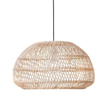 Nova Luce Melody - hanglamp - Ø 50,5 x 250 cm - bruin en zwart