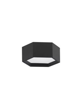 Nova Luce Samba - plafondlamp - 25 x 10 cm - 10W LED incl. - zandzwart