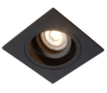 Lucide Embed - inbouwspot - 91 x 91 mm, Ø 83 mm inbouwmaat - zwart