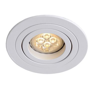 Lucide Tube Round - inbouwspot - Ø 90 mm, Ø 82 mm inbouwmaat - wit