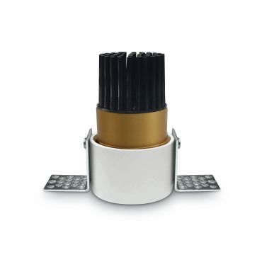 ONE Light - The Trimless Mini Range - inbouwspot - Ø 35 mm, Ø 40 mm inbouwmaat - 3W dimbare LED incl. - messing en wit