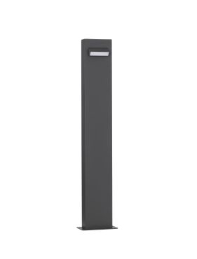 Nova Luce Zelda - tuinpaal - 12 x 80 x 7,2 cm - 6W LED incl. - IP65 - zandzwart