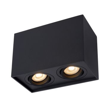 Lucide Tube - plafondspot - 9 x 12 x 18 cm - zwart