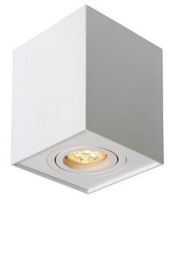 Lucide Tube square - opbouwspot - 9,6 x 9,6 x 12,5 cm - wit