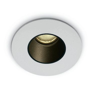 ONE Light - Dark Light Range - inbouwspot - Ø 40 mm, Ø 30 mm inbouwmaat - 2W LED incl. - IP65 - wit
