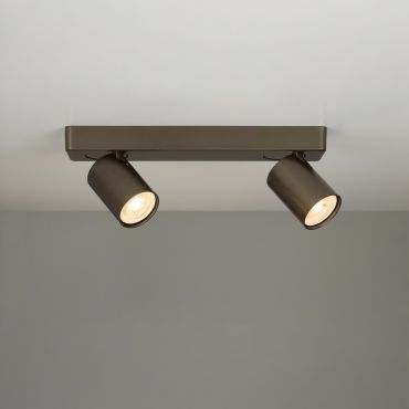 Projectlight Phoebe - opbouwspot 2L - 32 x 7 x 11 cm - brons