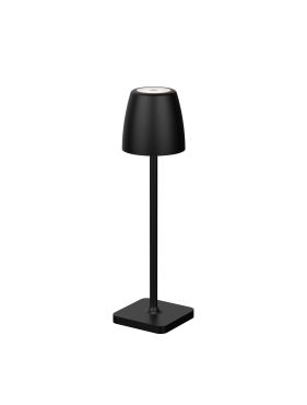 Nova Luce Colt - tafellamp met usb-poort - Ø 8 x 30 cm - 2W dimbare LED incl. - IP54 - donker antraciet