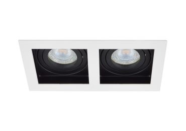 Projectlight Bloq 2 - inbouwspot - 180 x 100 mm, 171 x 92 mm inbouwmaat - wit en zwart