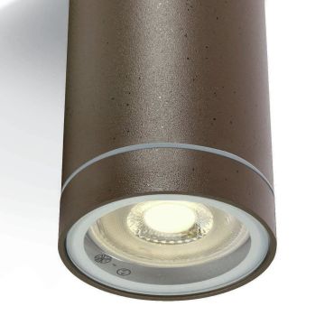 ONE Light GU10 Outdoor Cylinders - buiten plafondverlichting - Ø 6,5 x 9,5 cm - IP54 - roestbruin