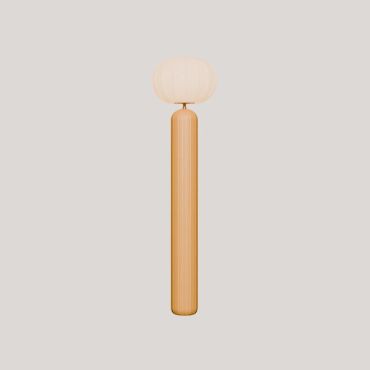 New Garden Rachel 145 - oplaadbare vloerlamp op zonne-energie en op batterijen met afstandsbediening - Ø 36 x 143 cm - 5W LED incl. - IP65 - mosterdgeel - 3000K