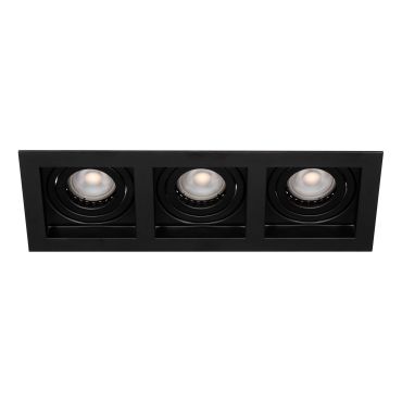 Projectlight Bloq 3L - inbouwspot - 270 x 100 mm, 250 x 92 mm inbouwmaat - zwart