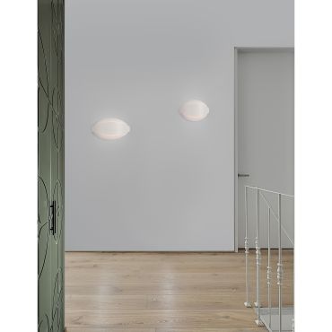 Nova Luce Astrid - wandverlichting - 28,5 x 9 x 16 cm - 20W LED incl. - zandwit