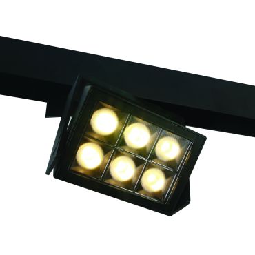 ONE Light magnetisch railsysteem MINI, MIDI &amp; MAXI - railspot - 15 x 12,6 x 3,9 cm - 26W DALI dimbare LED incl. - zwart