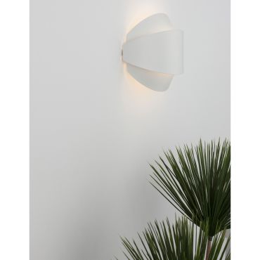 Nova Luce Astrid - wandverlichting - 20 x 9 x 16 cm - 12W LED incl. - zandwit