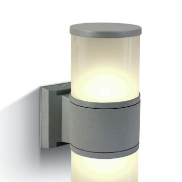 ONE Light E27 Tube Lights - buiten wandverlichting - 10,7 x 30 cm - IP54 - grijs