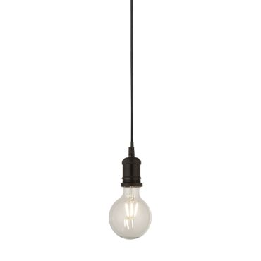 Searchlight Suspension - hanglamp - Ø 9,8 x 150 cm - mat zwart
