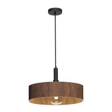 VK Lighting Halo - hanglamp - Ø 40 x 211,2 cm - walnoot