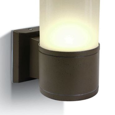 ONE Light E27 Tube Lights - buiten wandverlichting - 10,7 x 21 cm - IP54 - roestbruin