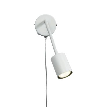 Nordlux Explore Flex - wandlamp met flexibele leesarm - Ø 5,5 x 8 x 35,5 cm - wit