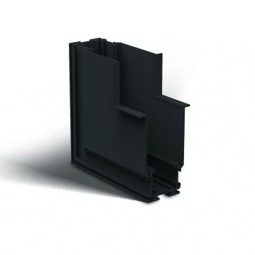 ONE Light magnetisch railsysteem MAXI - vertikaal inbouwhoekprofiel - 11 x 7,5 x 5 cm - zwart