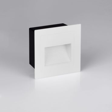 Nova Luce Mono - inbouw wandverlichting - 5,8 x 5,8 x 4,5 cm - 3W LED incl. - IP65 - zandwit