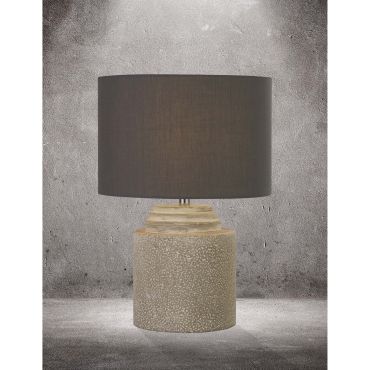Searchlight Zara - tafellamp - Ø 25 x 36 cm - grijs