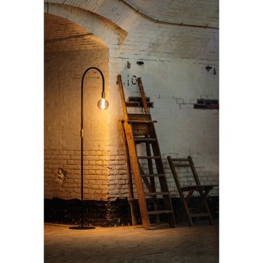 ETH Pike  - vloerlamp - Ø 30 x 180 cm - messing en zwart
