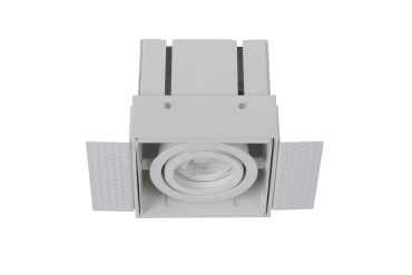Lucide Trimless - inbouwspots - 97 x 97 mm, 97 x 97 mm inbouwmaat - wit