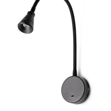 Faro Bel - wandverlichting met schakelaar - 4 x 50 x 4 cm - 3W LED incl. - mat zwart