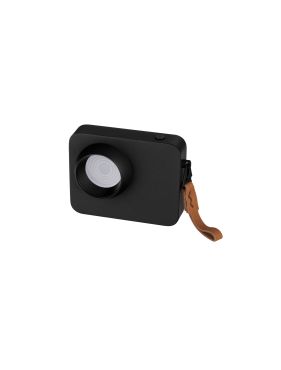 Nova Luce Kedros - oplaadbare tafellamp -  14 x 11 x 5 cm - 3W dimbare LED incl. - zwart
