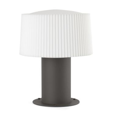 Faro Muffin - tuinpaal - Ø 20 x 25,9 cm - IP44 - donkergrijs