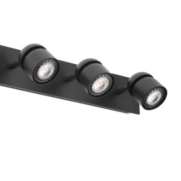 Faro Coco - opbouwspot 3L - 42 x 10 x 10 cm - mat zwart