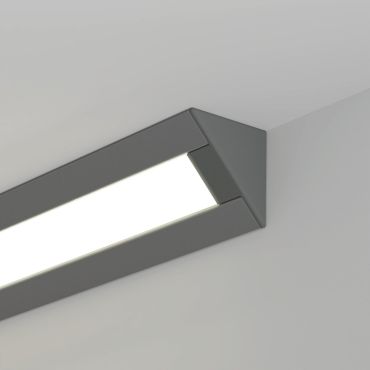 KLUS Pac-alu - hoek ledprofiel - 3,04 cm breed met 1,31cm vensterbreedte - geanodiseerd zilver