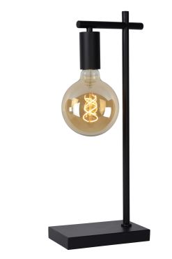 Lucide Leanne - tafellamp - 52 cm - zwart