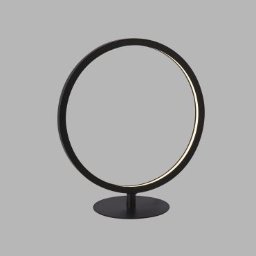 Searchlight Cirque - tafellamp - 30 x 15 x 33 cm - 12W dimbare LED incl. - mat zwart en wit