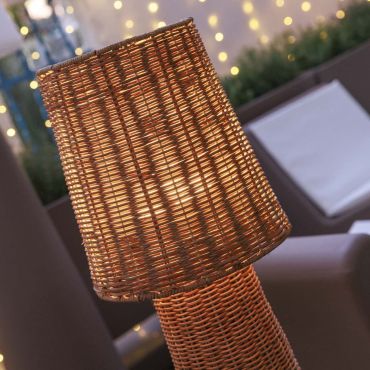 New Garden Lola 110 Nature - vloerlamp - Ø 26 x 110 cm - IP54 - rotan