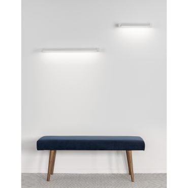 Nova Luce Line - wandverlichting - 40 x 9 x 4,2 cm - 12W LED incl. - zandwit