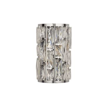Searchlight Bijou - wandverlichting - 16 x 11 x 27 cm - chroom