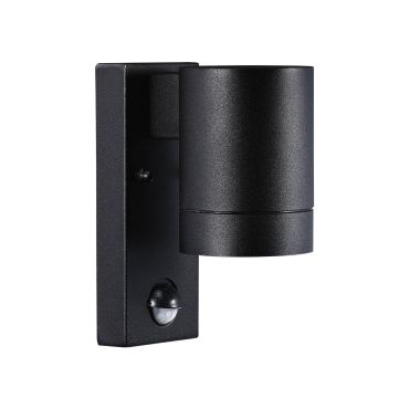Nordlux Tin Maxi Sensor - buiten wandverlichting met bewegingsdetector - 7,6 x 16 x 12,5 cm - IP54 - zwart