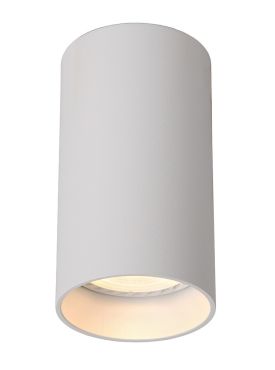 Lucide Delto Rond - opbouwspot - Ø 5,5 x 10 cm - 5W dimbare LED incl. - dim to warm -  wit