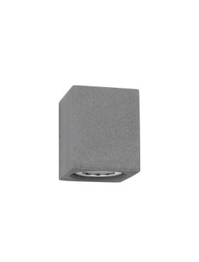 Nova Luce Emile - buiten wandverlichting - 9 x 11,2 x 9,7 cm - 5W LED incl. - IP65 - grijs