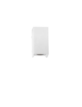 Nova Luce Elio - buiten wandverlichting - 7 x 13 x 6,2 cm -  6W LED incl. - IP65 - zandwit