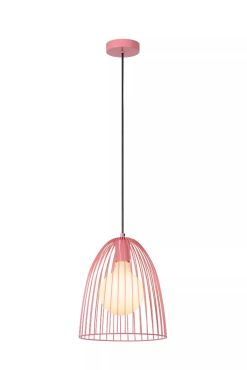 Lucide Macarons - hanglamp - Ø 24,5 x 163 cm - roze